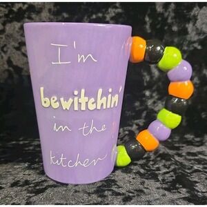 Sandra Magsamen "I'm Bewitchin' In The Kitchen" Purple Mug Halloween